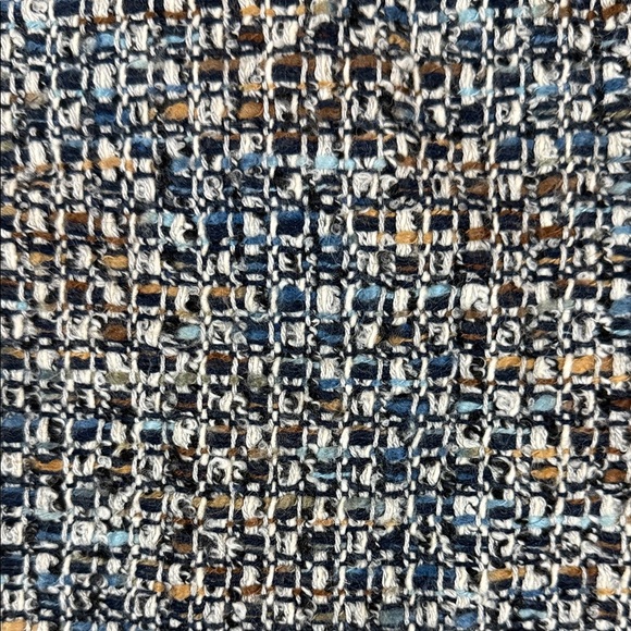 Talbots Mosaic Blue and White Pencil Knee Length Skirt SKU1294 - Picture 3 of 15